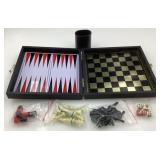3 jeux en 1, échecs, dames et backgammon