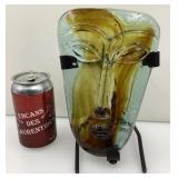 *Chandelier visage, en verre