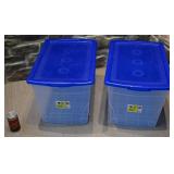2 bacs de rangement Kis, 60 litres, avec