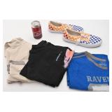 Lot de vêtements, espadrilles Vans, grandeur 7.5,