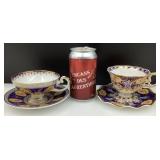 2 tasses et soucoupes Sovereign, fine