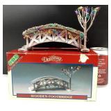 Pont de bois pour village de Noël Lemax,