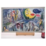Reproduction d'une uvre de Chagall, encadrée