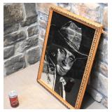 Miroir d'Elvis, encadré, le cadre mesure