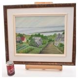Toile signée Annie, 14'' x 18'', encadrée