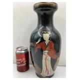 Vase asiatique, hauteur : 12''