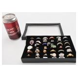 Lot de bagues, dont argent 925