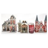 Village de Noël en porcelaine Lemax, église,