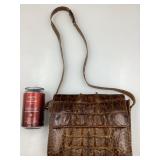 Bourse en cuir de crocodile