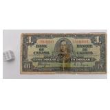 Billet de 1 dollar du Canada, 1937