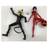 2 figurines, Ladybug et Cat Noir Miraculous