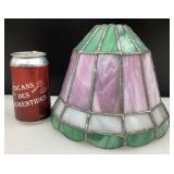 *Abat-jour en vitrail, pour lampe de table