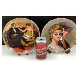 2 assiettes de collection Norman Rockwell, par