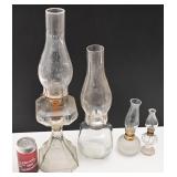 4 lampes à l'huile
