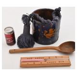 3 accessoires pour sauna, seau, louche et sablier