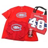 2 vêtements et sac des Canadiens