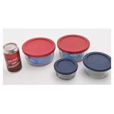 4 plats Anchor Hocking, en verre, avec