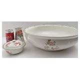 3 pièces antiques, en porcelaine, Ridgways,