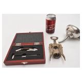 Accessoires pour le vin, entonnoir, thermomètre
