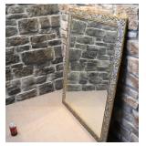 Miroir biseauté, encadré, le cadre mesure