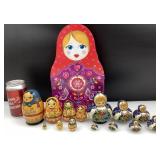 Lot poupées russes / matriochkas, coffret et