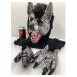 Costume d'Halloween, masque et mains