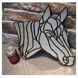 *Miroir cheval, style vitrail