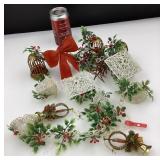 Décorations de Noël vintage, en plastique