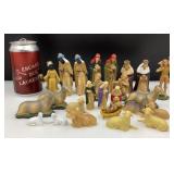 Figurines de la nativité, vintage, Hong Kong