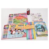 Lot de livres à colorier avec crayons et bulles