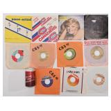 11 vinyles 45 tours / RPM, dont Les Canadiens