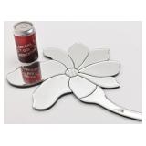 Miroir mural fleur