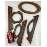 4 ensembles de poignées en bois, pour sac à