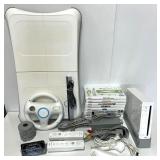 Console Wii avec jeux et accessoires,