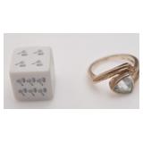 Bague en argent 925, grandeur 7.75, 4.7 g