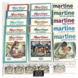 15 livres et 5 invitations vintage Martine