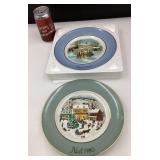 2 assiettes de Noël, 1977 et 1980