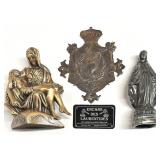Pièces religieuses en métal non ferromagnétique