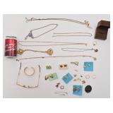 Lot de bijoux, dont argent 925, T. Tahari,