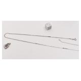 Chaîne en argent 925, 4 g, avec pendentif
