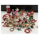 Lot d'ornements de Noël, en bois