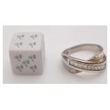 Bague en argent 925, grandeur 8.5, 6.2 g