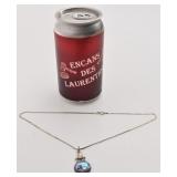 Chaîne et pendentif en argent 925, 6 g