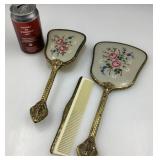 Ensemble de toilette vintage 3 pièces, avec