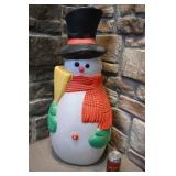 *Bonhomme de neige blow mold, 1989, 31''