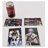 4 photos 6'' x 4'', Sugar Ray Leonard, Marvin