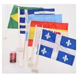 Lot de drapeaux de voiture