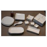 Lot de vaisselle blanche