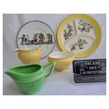 Service Aynsley et assiettes à motif d'enfants,