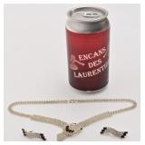 Ensemble collier et boucles d'oreilles en
